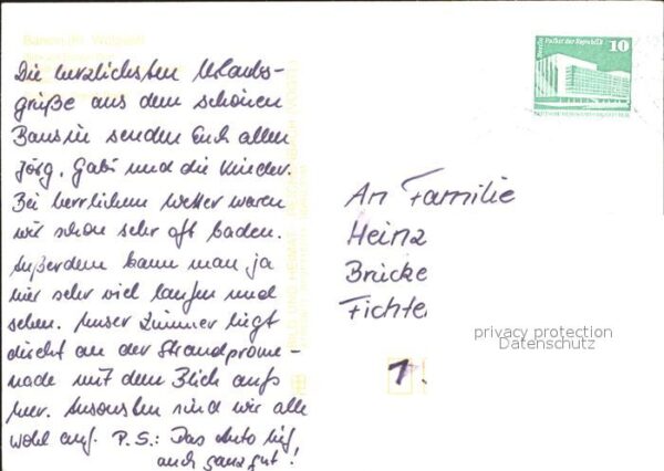 Bansin Ostseebad Dorfansicht FDGB Erholungsheim Promenad – Bild 2
