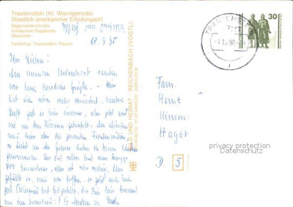 Trautenstein Harz Sägemühlenstrasse Vorbecken Rappbode Or – Bild 2