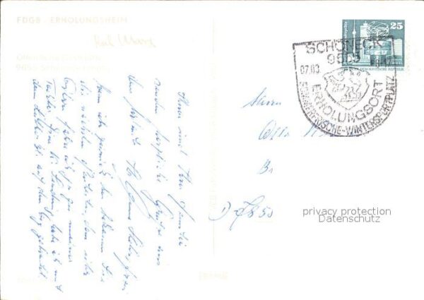 Schoeneck Vogtland FDGB Erholungsheim Gaststätte – Bild 2