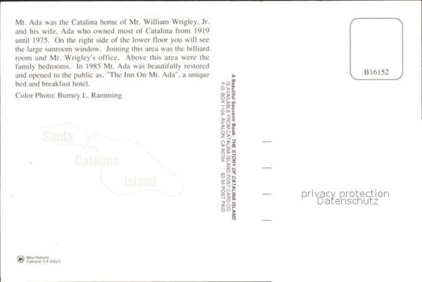Catalina Island Mt Ada Home of Mr William Wrigley Jr. – Bild 2