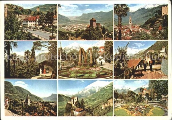 Meran Merano Teilansichten Kirche Burg Botanischer G
