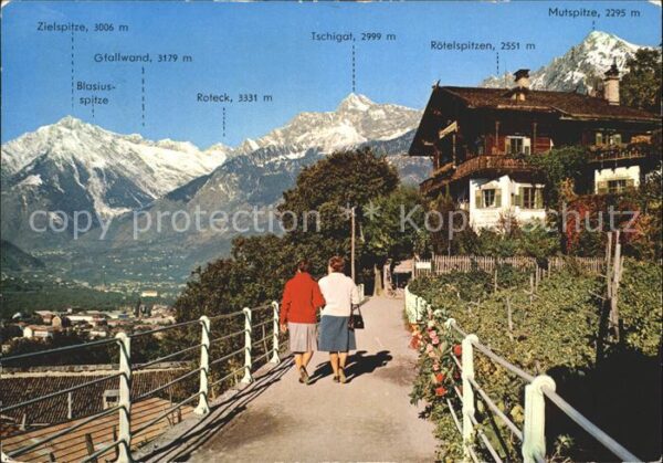 Merano Meran Passeggiata Tappeiner Tappeinerweg mit