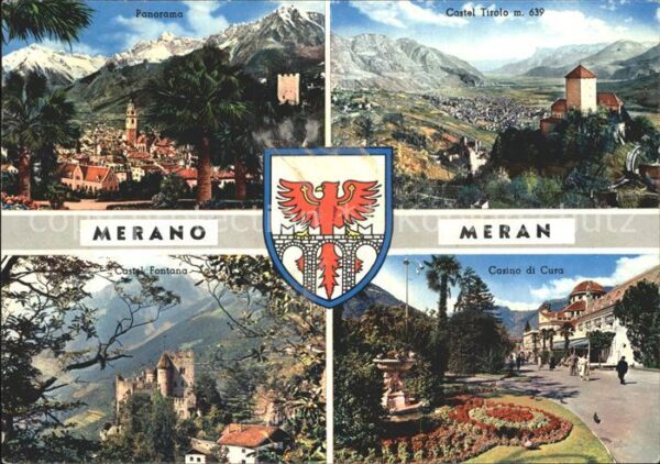 Merano Meran Panorama Schloss Tirol Brunnenburg Kurh