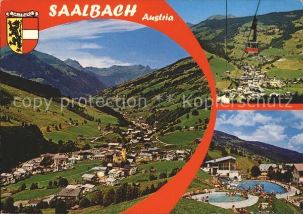 Saalbach-Hinterglemm Panorama Höhenluftkurort Schwimmbad Kab