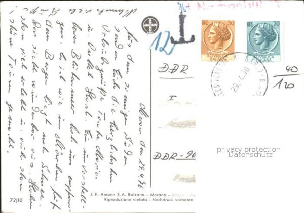 Meran Merano Inri Kurhaus Kapelle Kirche Baumblüte A – Bild 2