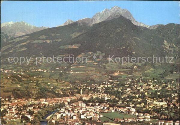 Meran Merano Panorama mit Ilfinger Sarntaler Alpen