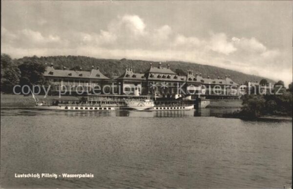 Dampfer Seitenrad Dresden Lustschloss Pillnitz Wasserpala