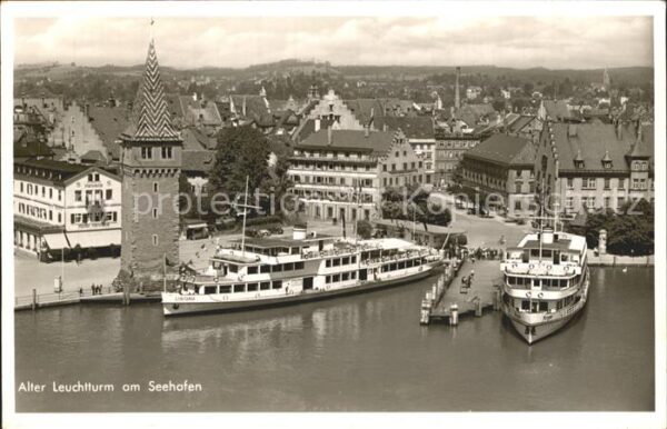 Motorschiffe Lindau Allgäu Seehafen Alter Leuchtturm