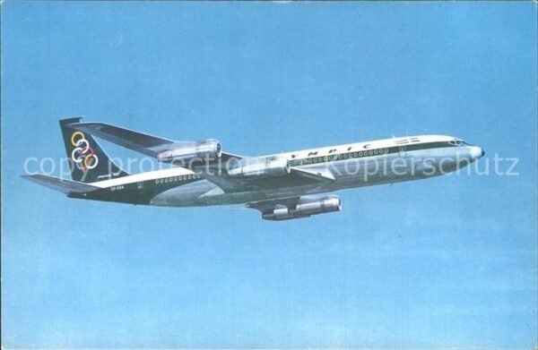 Flugzeuge Zivil Olympic Airways Boeing 707-320 Super fa
