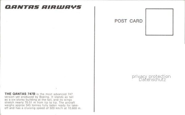 Flugzeuge Zivil Qantas Airways 747B – Bild 2