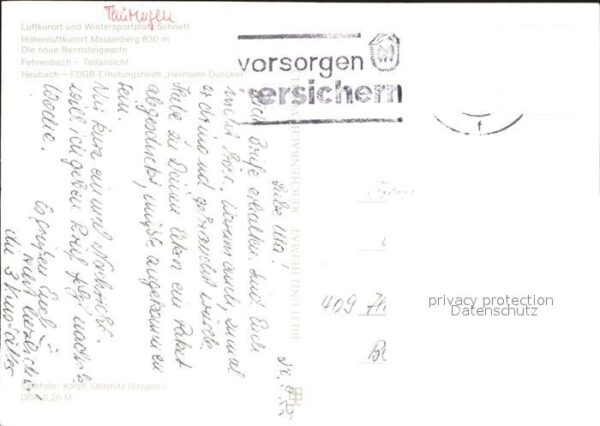 Masserberg Rennsteigwarte Schnett Fehrenbach Heuba – Bild 2