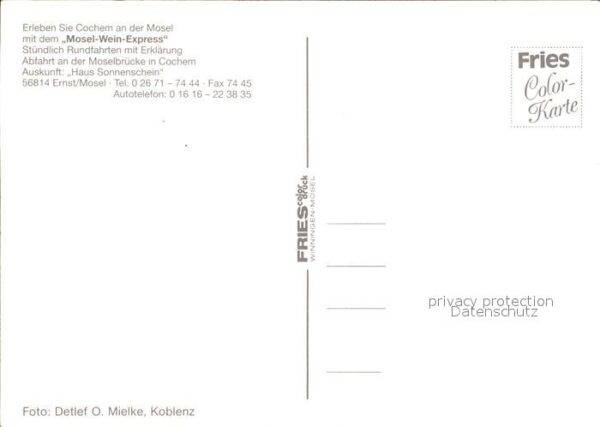 Lokomotive Mosel-Wein-Express Cochem – Bild 2