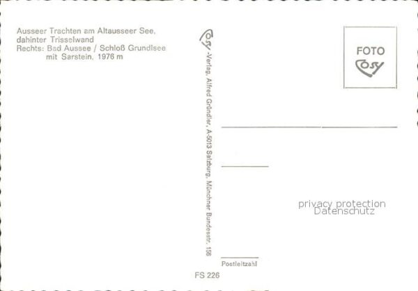 Trachten Oesterreich Altausseer See Trisselwand Bad Aussee S – Bild 2