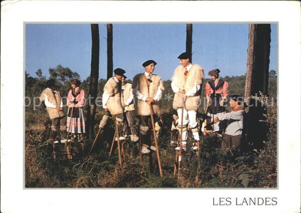 Unterhaltung Stelzenläufer Stelzenlauf Les Landes