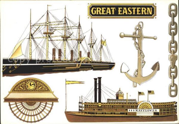 Segelschiffe Mayflower Great Eastern Anker