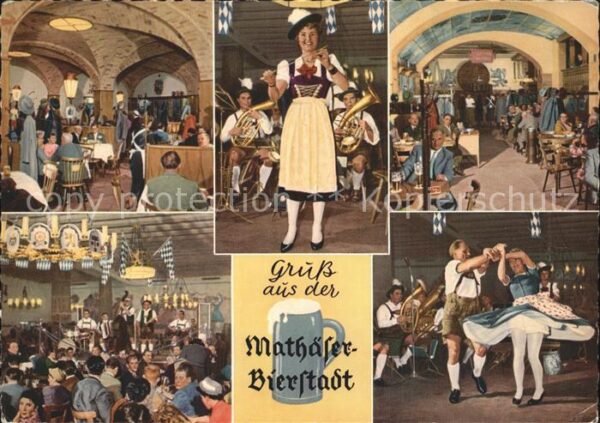 Trachten Bayern Tanz Mathäser Bierstadt Gaststätte Bier