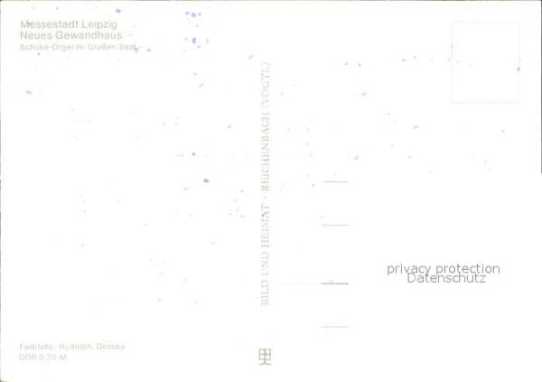 Kirchenorgel Schuke-Orgel Neues Gewandhaus Leipzig – Bild 2