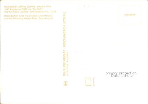 Dampfer Seitenrad König Georg Pirna – Bild 2