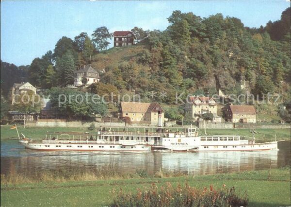 Dampfer Seitenrad Meissen Weisse Flotte Dresden