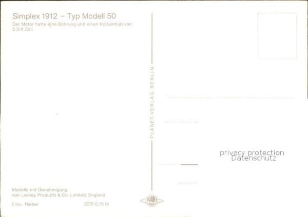 Autos Simplex 1912 Typ Modell 50 – Bild 2