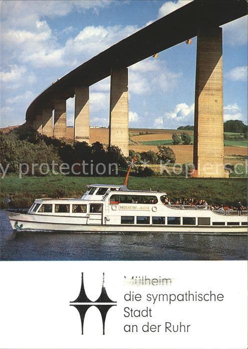 Motorschiffe Mülheim an der Ruhr Ruhrtalbrücke