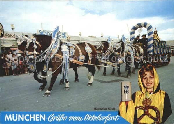 Bier Festwagen-Pferdegespann Oktoberfest Mün