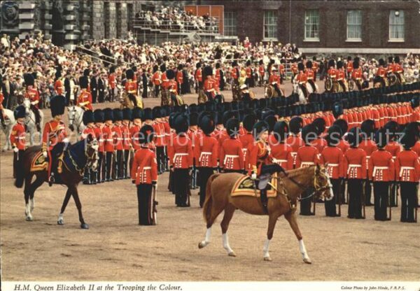 Leibgarde Wache Trooping the Colour Ceremony Queen Eliz