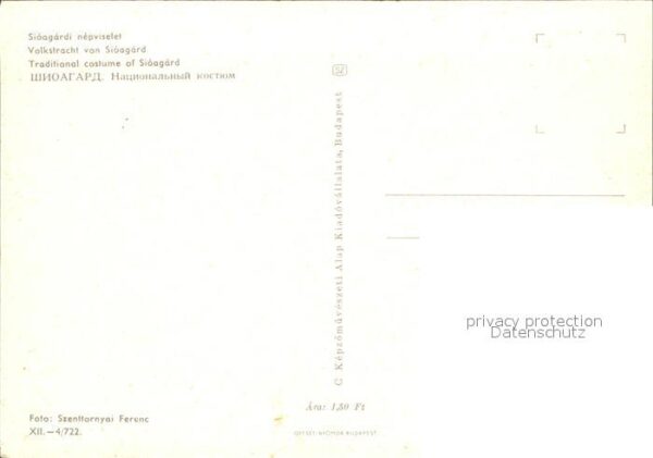 Trachten Ungarn Sioagard Nepviselet – Bild 2