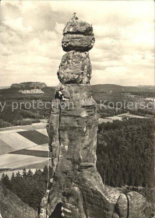 Klettern Bergsteigen Barbarine Sächsische Schweiz