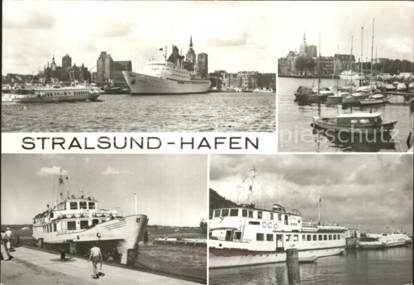 Motorschiffe Fähre Stralsund Hafen