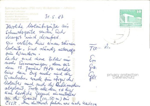 Lokomotive Pressnitztalbahn Lokschuppen Johstadt B – Bild 2