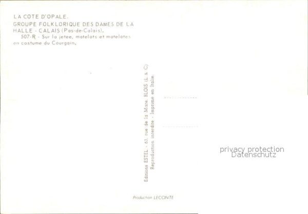 Trachten Frankreich Courgain Cote d_Opale Groupe Folkloriqu – Bild 2