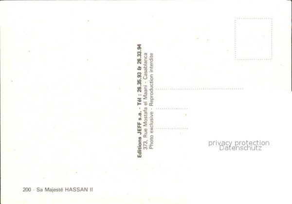 Adel Marokko Majeste Hassan II – Bild 2