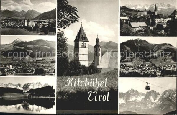 Kitzbuehel Tirol Kirchenpartie Seilbahn See