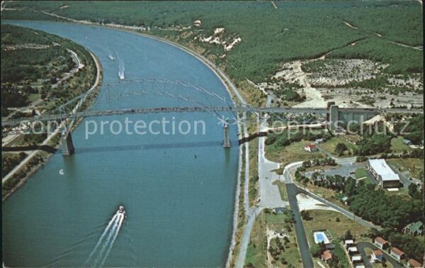 Cape Cod Mass. Fliegeraufnahme Sagamore Bridge