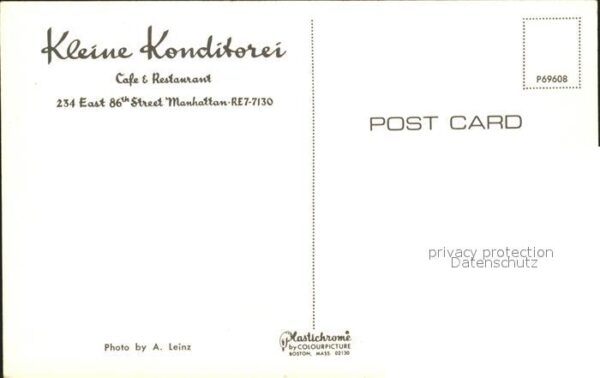 New York City Kleine Konditorei Cafe Restaurant – Bild 2