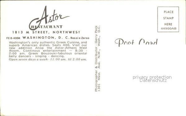 Washington DC Restaurant Astor – Bild 2