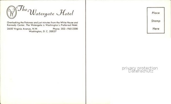 Washington DC The Watergate Hotel – Bild 2