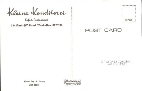 New York City Kleine Konditorei Cafe Restaurant – Bild 2