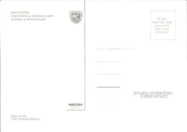 Mala Fatra Chata Vratna Sessellift – Bild 2