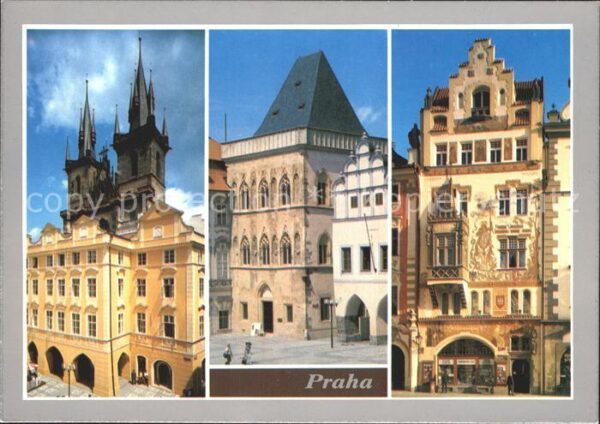 Praha Prahy Prague Häuserfronten
