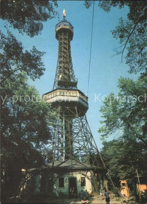 Praha Prahy Prague Aussichtsturm auf Petrinberg