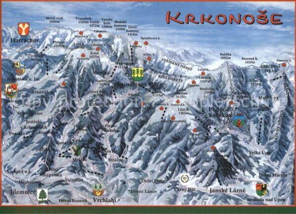 Krkonose Panoramakarte