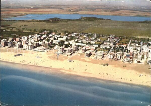 Bibione Fliegeraufnahme Lido und Hotels