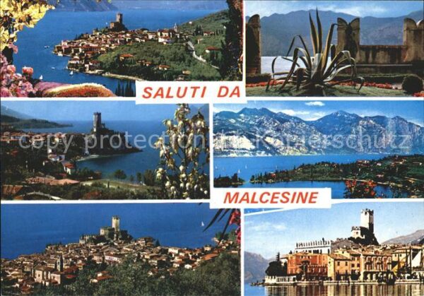 Malcesine Lago di Garda Fliegeraufnahme