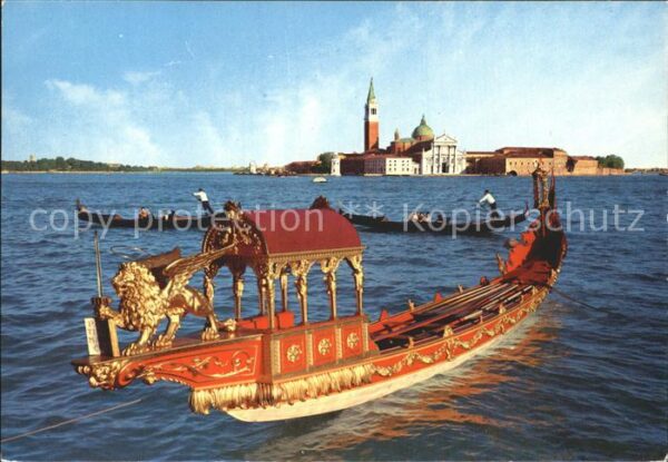 Venezia Venedig Isola di S. Giorgio mit Gondel