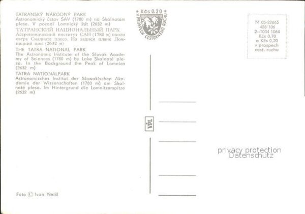 Tatransky Narodny Park Astronomisches Institut – Bild 2