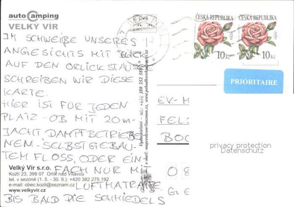 Tschechische Republik Autocamping Velky Vir – Bild 2