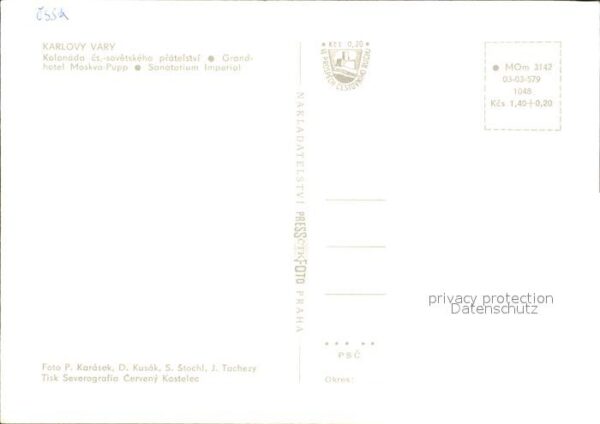 Karlovy Vary Kolonade Grandhotel Moskva Pupp – Bild 2