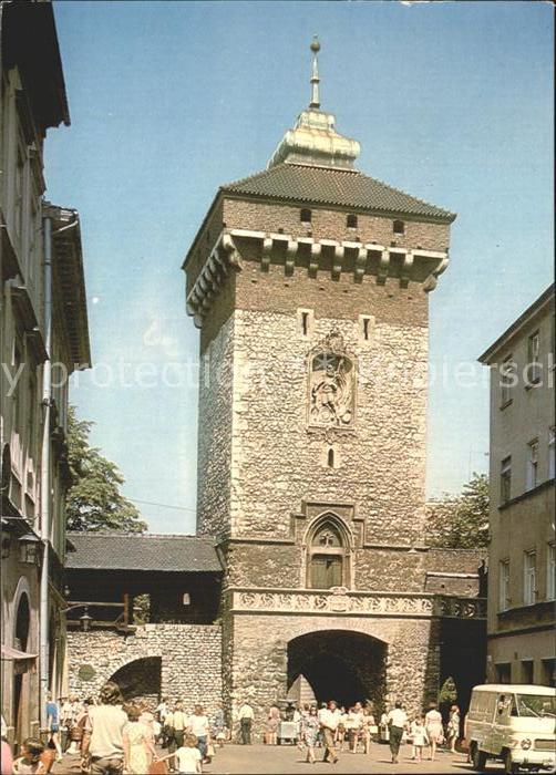 Krakow Krakau Brama Floriansak Steinturm